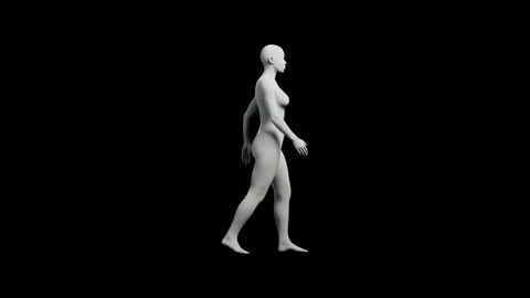 Mannequin standing front view Stock Footage 335437913