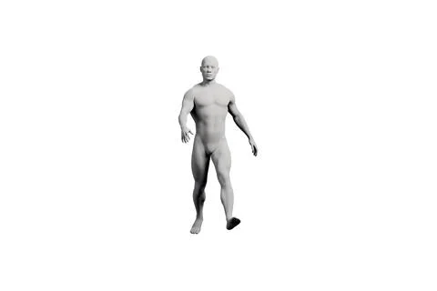 Mannequin standing front view studio lighting Stock Illustration