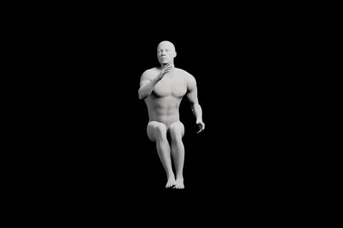 Mannequin standing front view studio Illustrazione stock