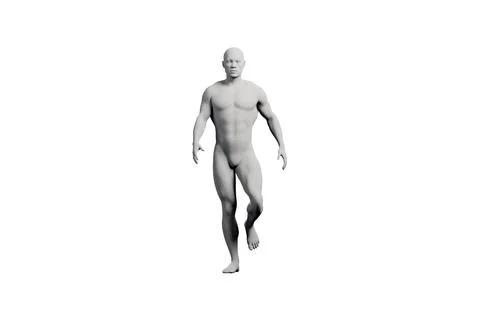 Mannequin standing front view studio lighting Stock Illustration