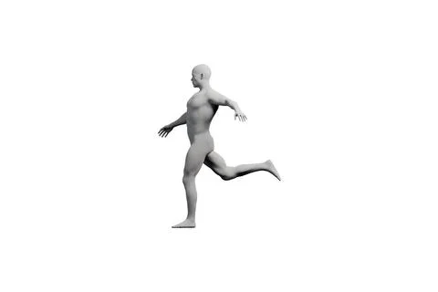 Mannequin standing side view studio lighting Stock Illustration