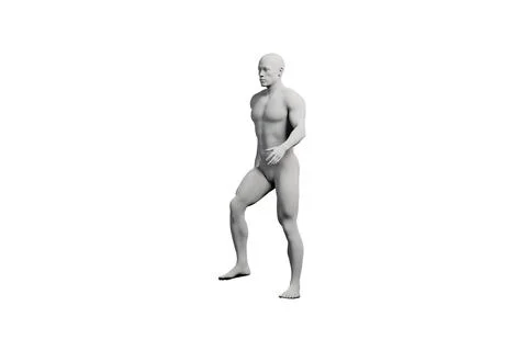 Mannequin standing side view white background Illustrazione stock