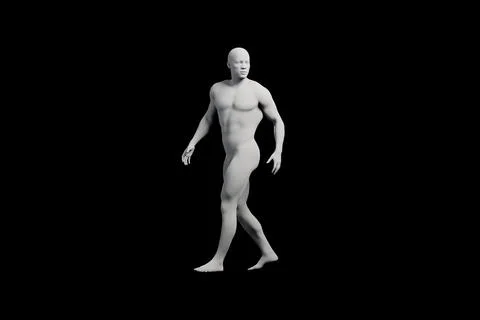 Mannequin walking in front three-quarter view against black background 스톡 일러스트