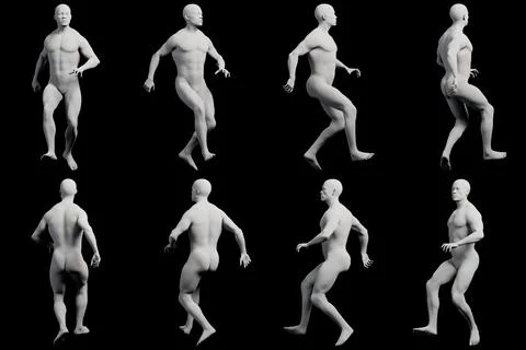 Mannequin walking?????? Stock Illustration