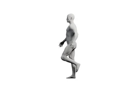 Mannequin walking in studio Stock Illustration