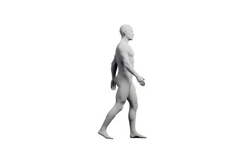 Mannequin walking in studio Stock Illustration
