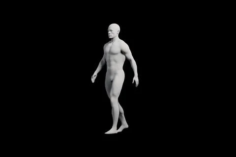 Mannequin walking in studio Stock Illustration