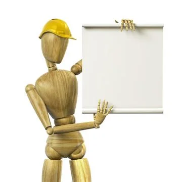 Mannequin worker Stock Illustration