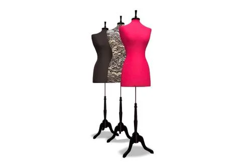 Mannequins in 3D Stock Illustration