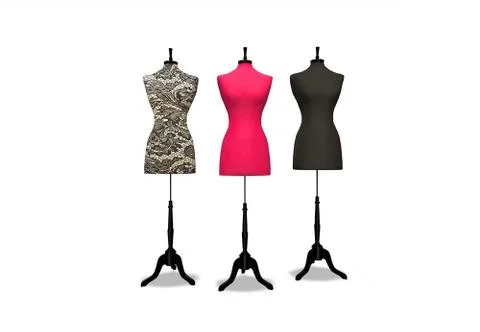 Mannequins in 3D Stock Illustration
