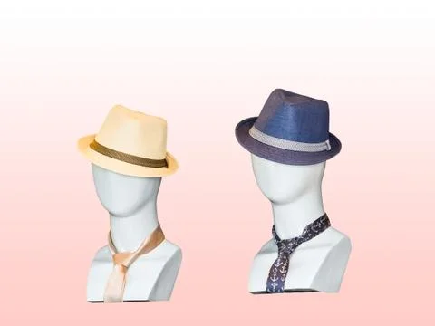 Mannequins in a hat Stock Photos