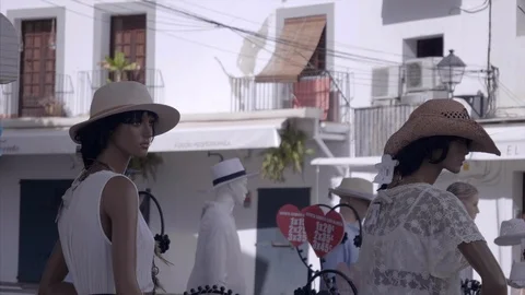 Mannequins in white Stock Footage 98435389
