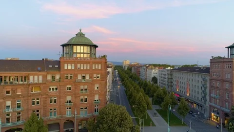Mannheim / Arial shot Stock Footage 124587460