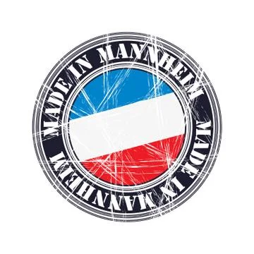 Mannheim rubber stamp Stock Illustration