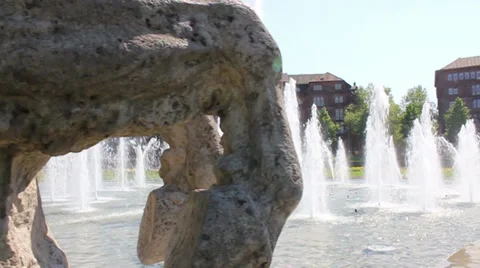 Mannheim Wasserturm - Spring Vídeos de archivo 36119047