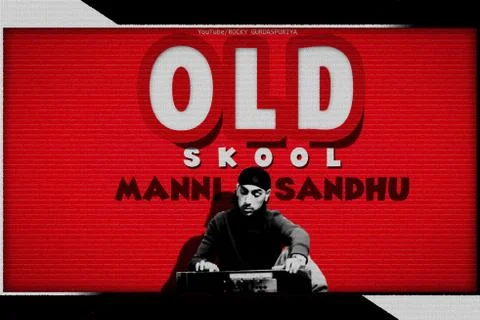 MANNI SANDHU OLD SKOOL HIP HOP WALLPAPER HD 4K Stock Illustration