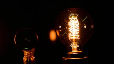 Manometer with decorative filament bulb is on Stock Footage 127886440