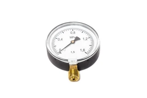 Manometer isolated on white background Stock Photos