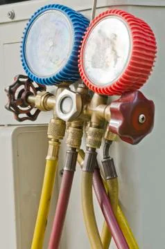 Manometer measurement Stock Photos