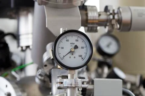 Manometer in nuclear electronic laboratory Photos