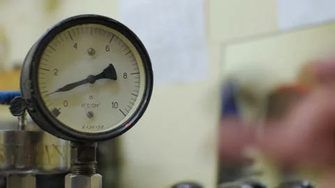 Manometer under pressure Stock Footage 156469486