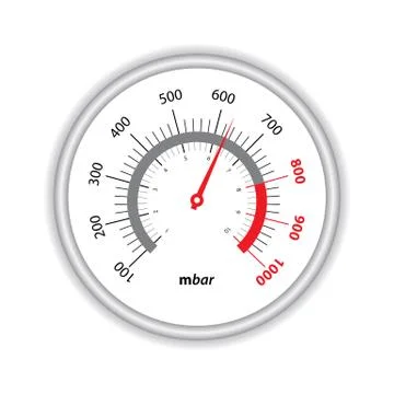 Manometer on white background Stock Illustration