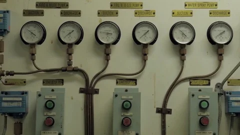 Manometers board Stock Footage