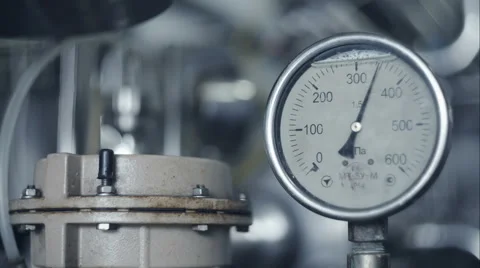 Manometers in the boiler Stock Footage 57259748