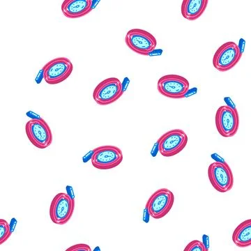 Manometric thermometer isometric icon seamless pattern color Stock Illustration