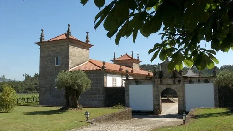 Manor house of Lage, Ponte de Lima, Portugal. Vídeo Stock 87501972