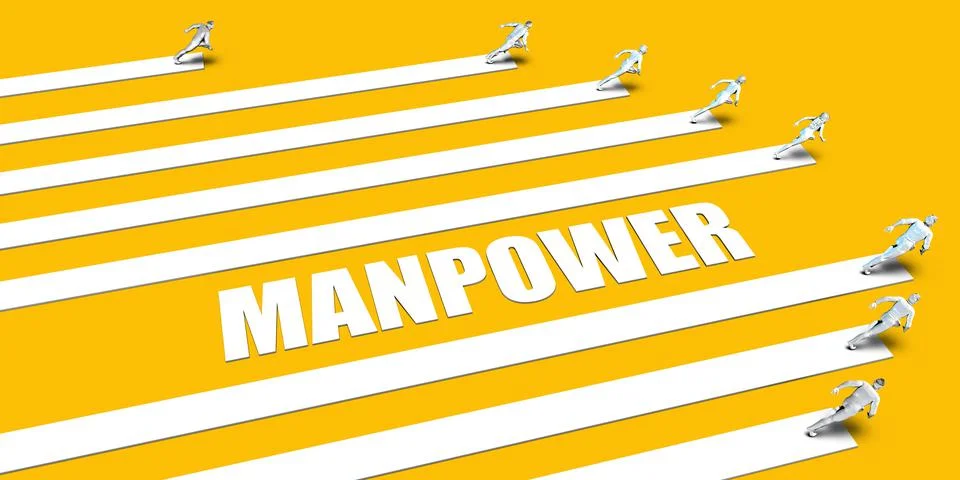Manpower Concept Stock Illustration