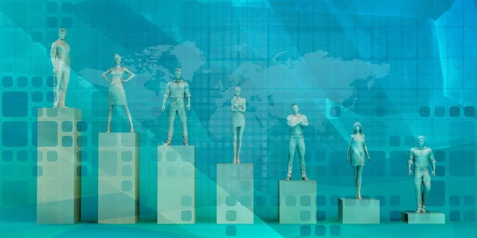 Manpower Solutions Stock Illustration