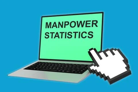 Manpower Statistics concept Stock Illustration