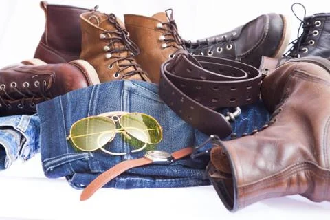 Man's accessories Stockfoto's