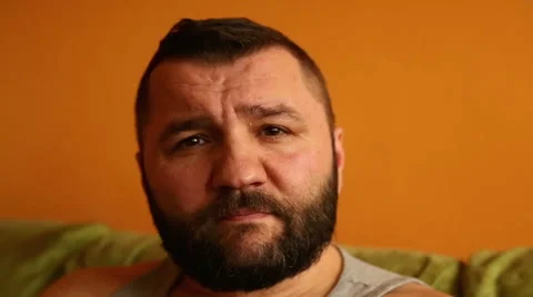 Man's agree with something an nodding his head  Stock Footage 61302891