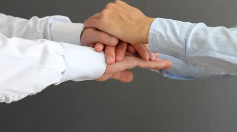 Man's and woman's hands getting together Stock Footage 30350472