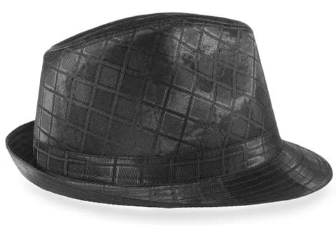 Man,s black hat isolated Stock Photos