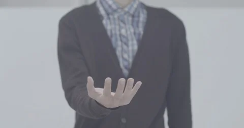 A man‘s Close-Up Of Hands Gesturing Stock Footage 113073370