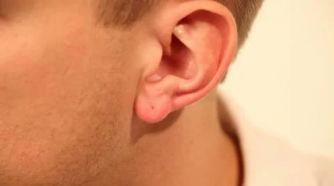 Man's Earring Video stock 7901675