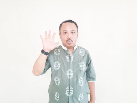 A man's expression Stock Photos