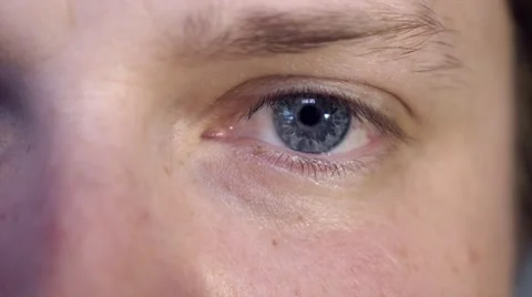 Mans Eye Ball 库存影片 40278255