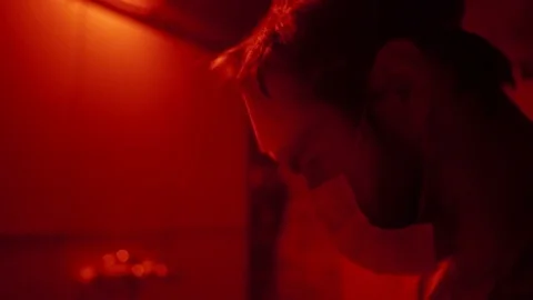 Man's face close-up Stock Footage 71583858