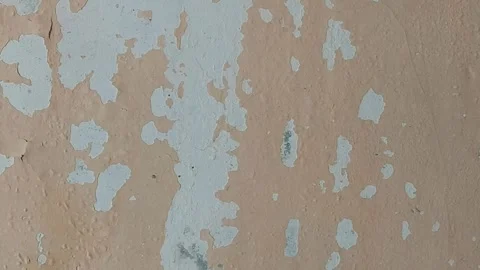 Man's Face on the Cracked Wall Video stock 284333778