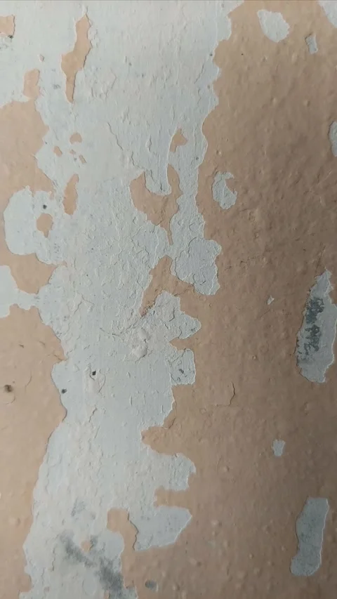 Man's Face on the Cracked Wall, Part 1 Video stock 284333698