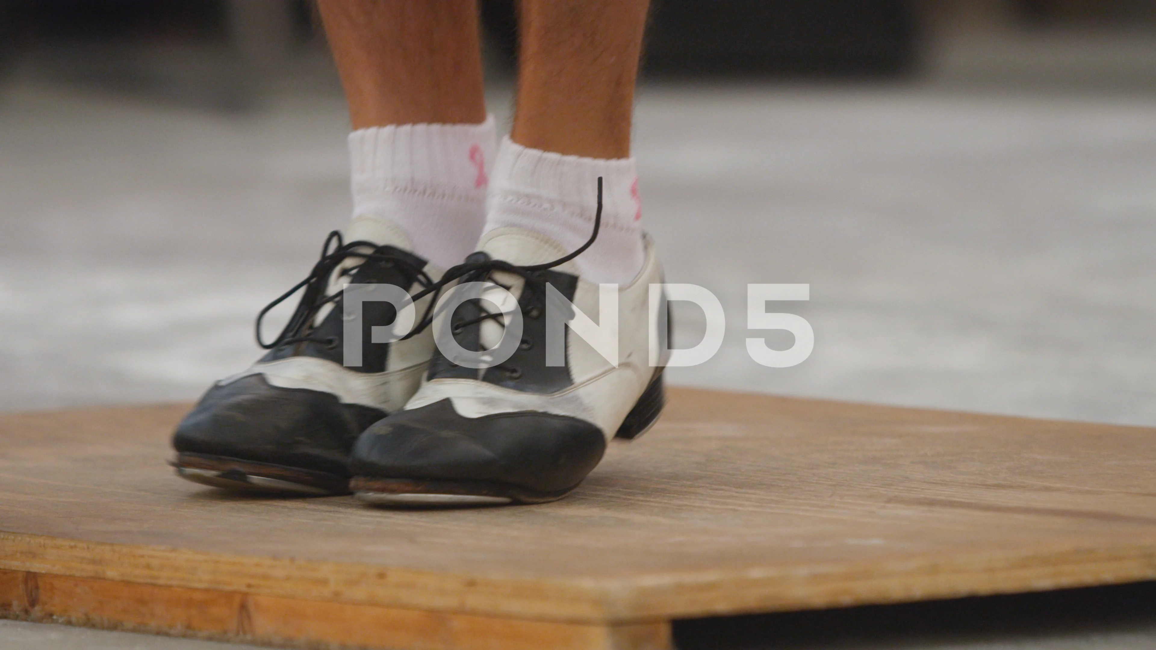 Mans feet performing tap dance on the wo... | Stock Video | Pond5