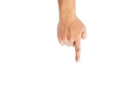 Man's finger pointing at a subscription button down Below Stock Photos