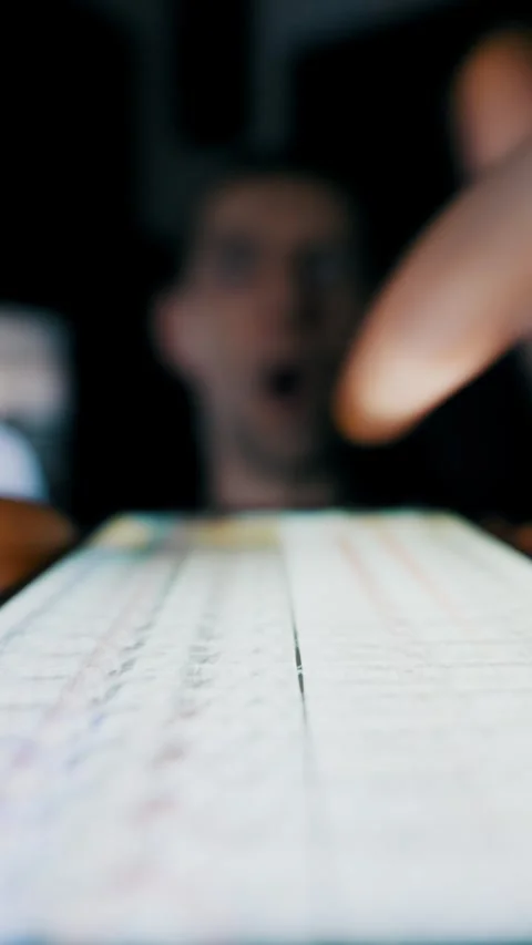 Mans Finger Quickly Scrolling Social Media Feed on Smartphone Stock Footage 325802330