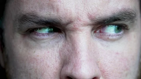 Man's gaze looking around. Stock Footage 211048317