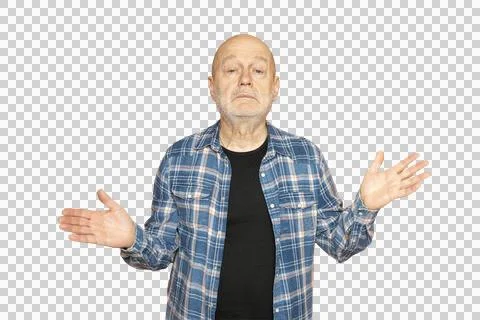 A man's gestures while speaking Stock Photos