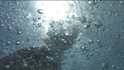 Man's hand asking for help underwater, drowning in deep sea and salvation Stock Footage 102543751